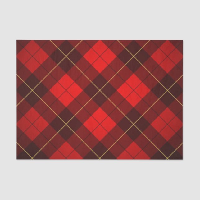 Papier Mousseline Arrière - plan de tartan de Wallace (Recto)