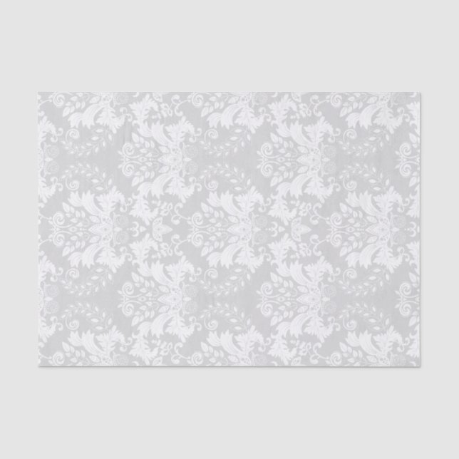 Papier Mousseline Arrière - plan gris clair personnalisé blanc (Recto)