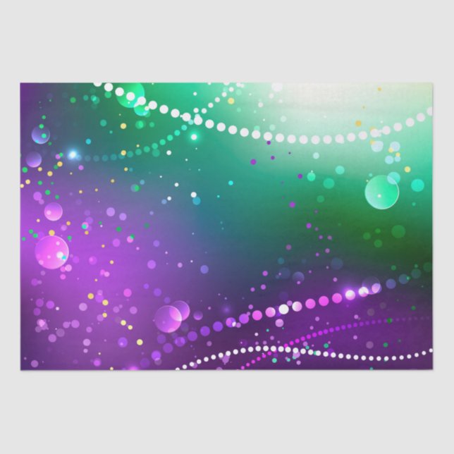 Papier Mousseline Arrière - plan mardi Gras Festive violet (Recto)