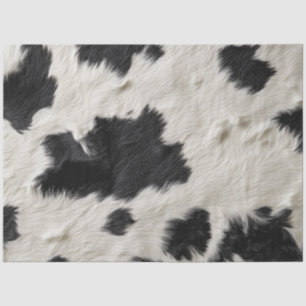 Papier Mousseline Arrière - plan noir blanc de la vache de découpage