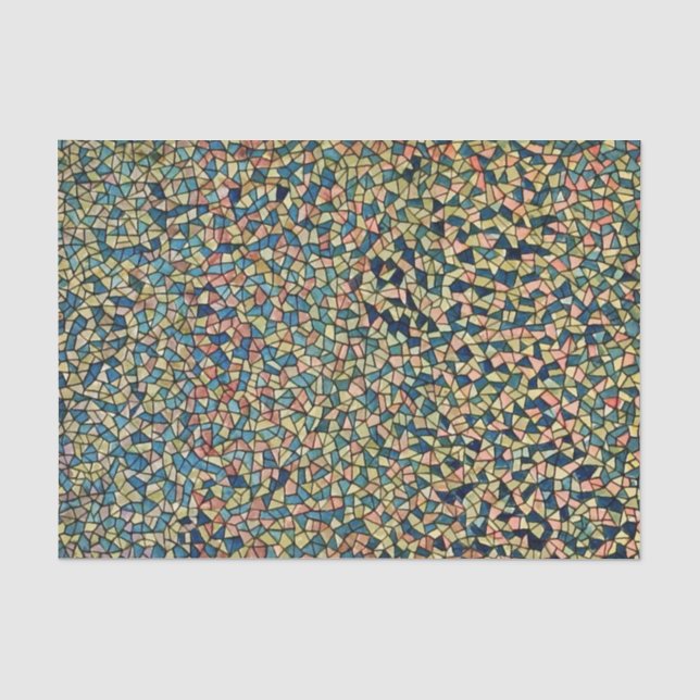 Papier Mousseline Art de mosaïque de style en verre souillé dans le (Recto)