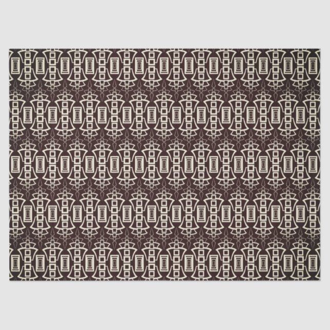 Papier Mousseline art déco 2 papier de tissu (Recto)