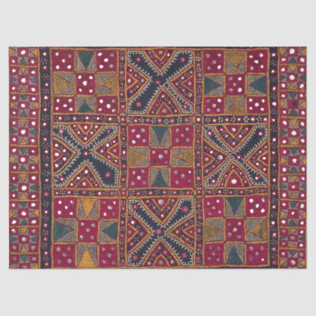 Papier Mousseline Art Décoratif Indien (Recto)