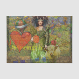 Papier Mousseline Art gothique de l'Imaginaire de Taurus vintage