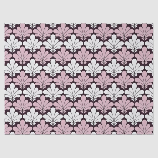 Papier Mousseline Art Nouveau élégance motif papier enveloppement (Recto)