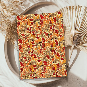 Papier Mousseline Art nouveau Morris automne couleurs vives