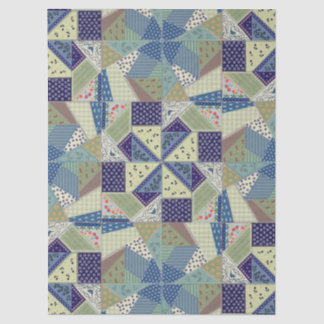 Papier Mousseline Art populaire polonais-Courtepointe en patchwork-A
