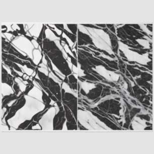 Papier Mousseline Artiste Noir Blanc Marbre Abstrait Texture 1a