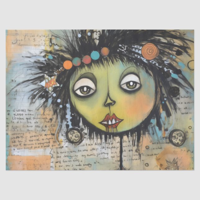 Papier Mousseline ArtLady 7 Charme et angoissé (Recto)