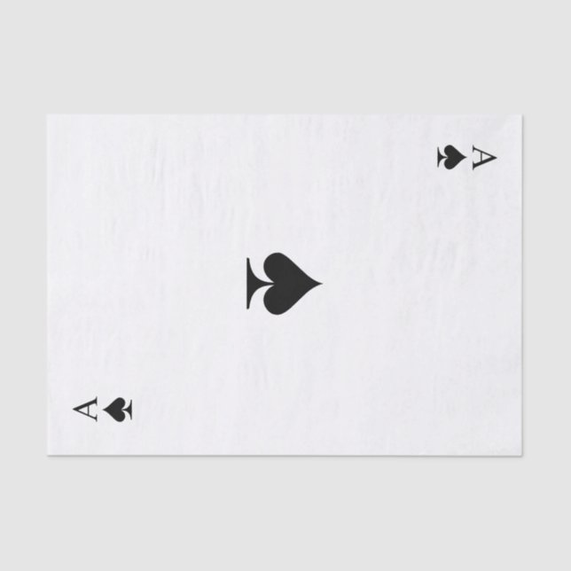 Papier Mousseline As de pique (Recto)