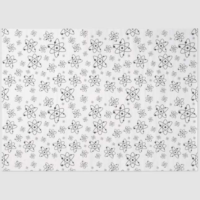 Papier Mousseline atomes dans le papier de tissu en mouvement (Recto)