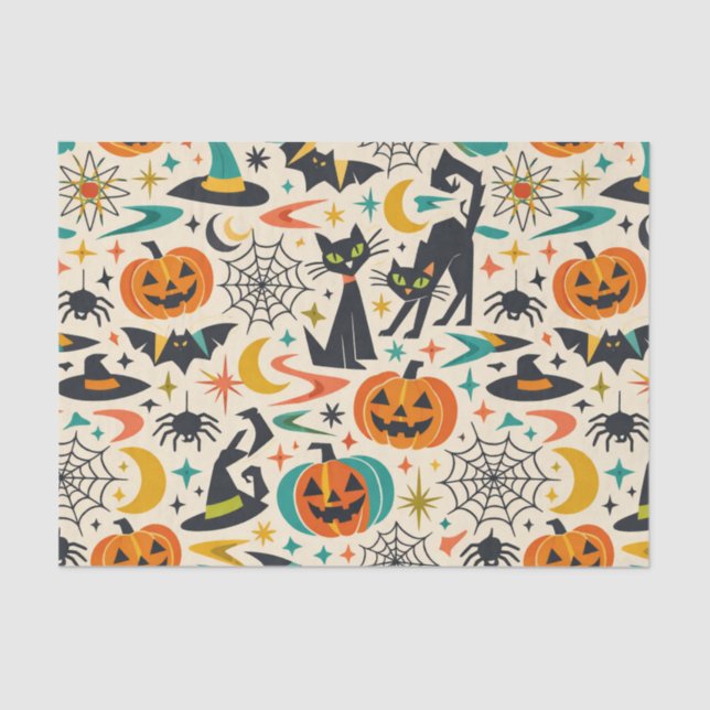 Papier Mousseline Atomic Black Cat Halloween (Recto)