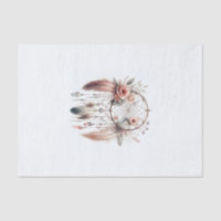 Attrape-rêves Bohème Cristal Fleur Plume