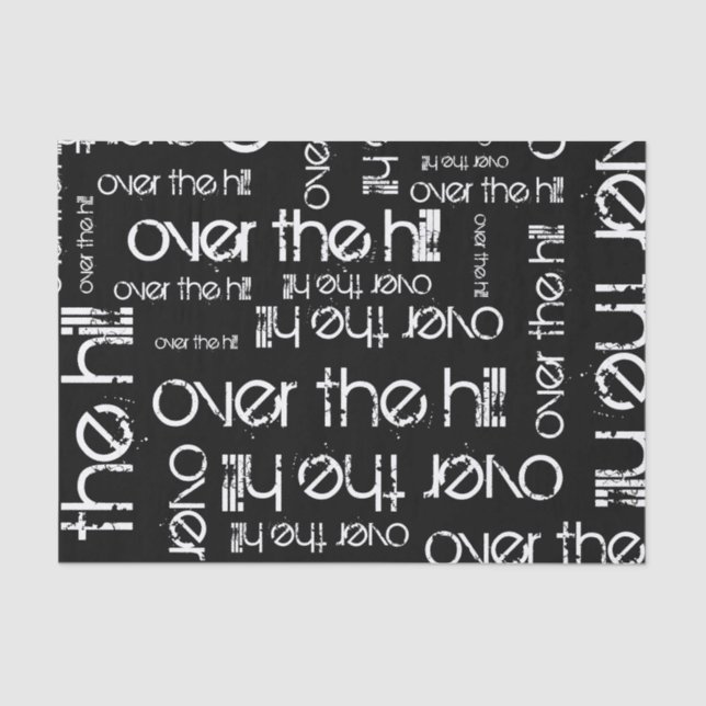 Papier Mousseline Au-dessus de la colline (Recto)