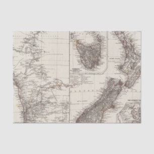 Papier Mousseline Australie occidentale Tasmanie et Nouvelle Zélande