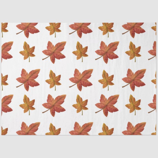 Papier Mousseline Automne Citrouille et Feuille Series Design 23 (Recto)