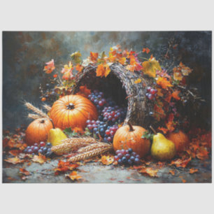 Papier Mousseline Automne Cornucopia Découpage