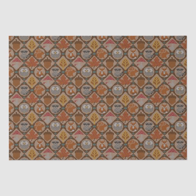 Papier Mousseline Automne du bois mou (Recto)