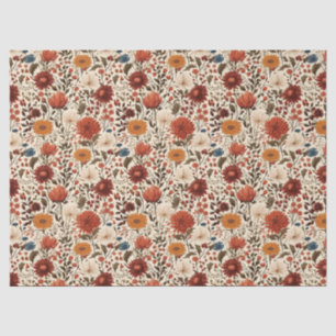 Papier Mousseline Automne Moderne Automne Botanique Floral