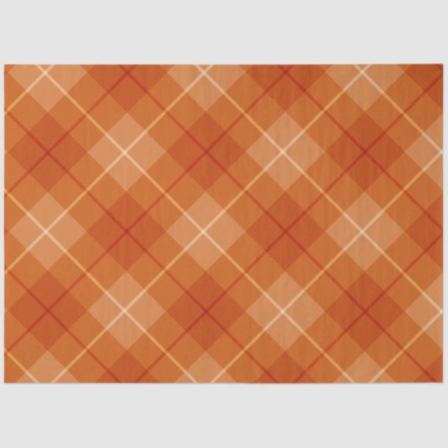 Papier Mousseline Automne Plaid Series Design 7 Tissus papier (Recto)
