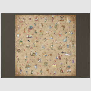 Papier Mousseline Autre Alice au pays des merveilles Conception 4