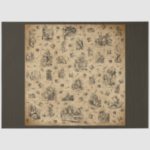 Papier Mousseline Autre Alice au pays des merveilles Conception 7