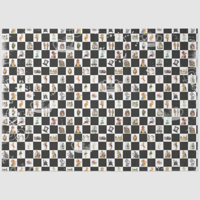 Papier Mousseline Autre Alice au pays des merveilles Conception de s (Recto)