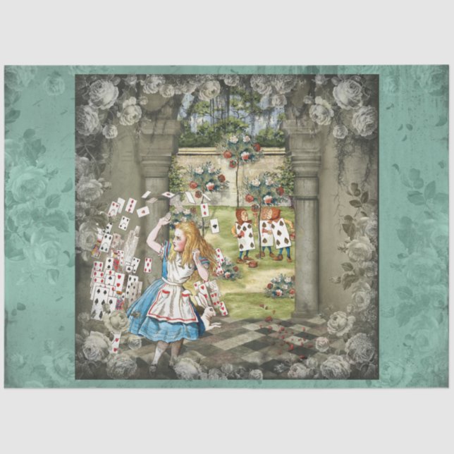 Papier Mousseline Autre Alice au pays des merveilles Conception de s (Recto)