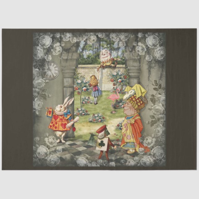 Papier Mousseline Autre Alice au pays des merveilles Conception de s (Recto)