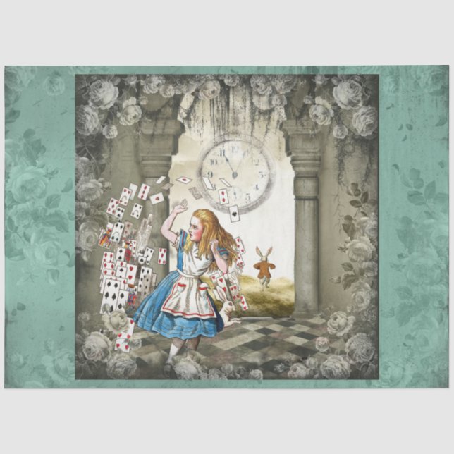 Papier Mousseline Autre Alice au pays des merveilles Conception de s (Recto)