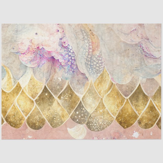 Papier Mousseline Autre Mermaid Galaxy Series Design 12 (Recto)