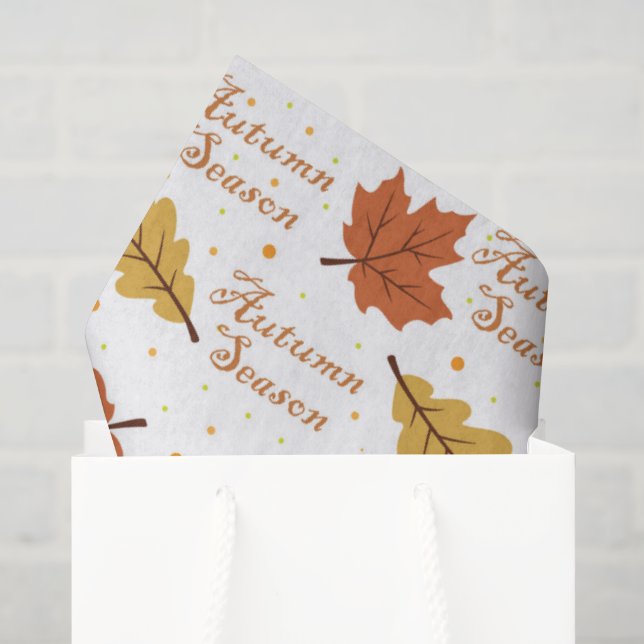 Papier Mousseline Autumn Season  (Sac cadeau)