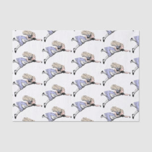Papier Mousseline Aventure de Alice au pays des merveilles volante T