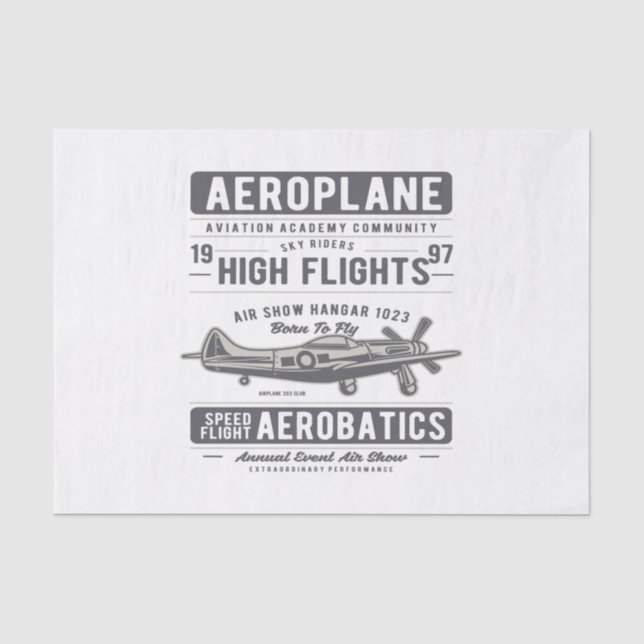 Papier Mousseline Avion (Recto)