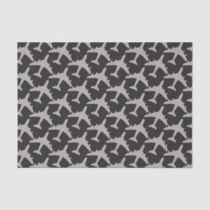 Papier Mousseline Avions Pilote Avion Aviation Gris Noir