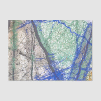 Papier Mousseline Azurite Malachite Stone