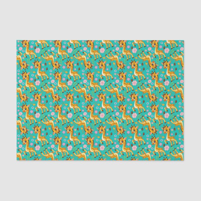 Papier Mousseline Baby Giraffe (Recto)