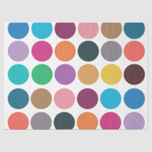 Papier Mousseline Baby shower coloré Polka Dot Anniversaire