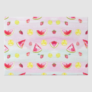 Papier Mousseline Baby shower de fruits d'été à la pastèque mignonne