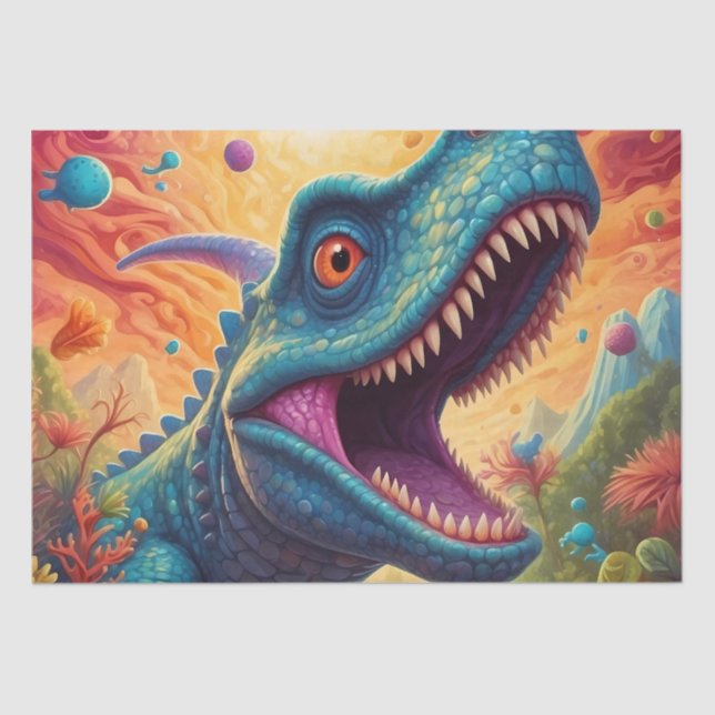 Papier Mousseline Baby shower Dino-Mite (Recto)