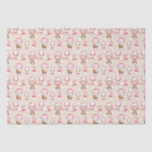 Papier Mousseline Baby shower fille rose