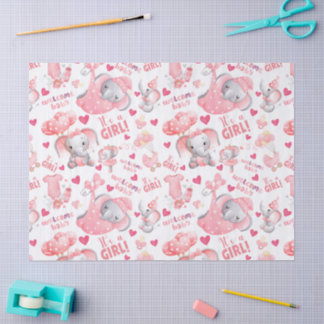 Papier Mousseline Baby shower pour bébé fille adorable & Cadeau pour