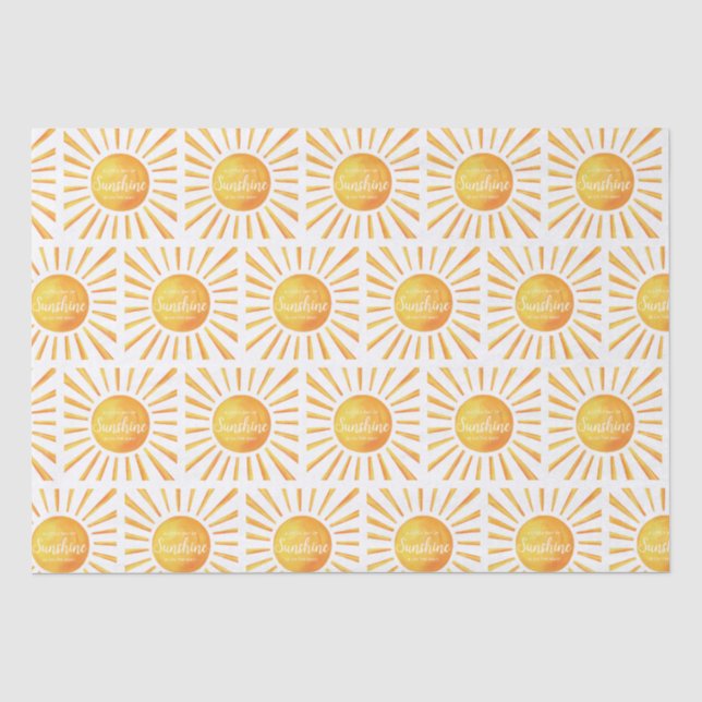 Papier Mousseline Baby shower solaire (Recto)