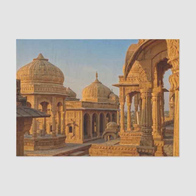 Papier Mousseline Bada Bagh Chhatris Papier Tissu (Recto)