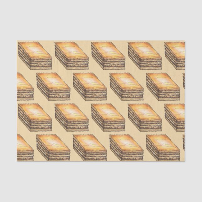Papier Mousseline Baklava Filo Sucré Miel Dessert Pâtisserie Grec (Recto)