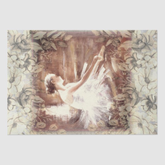 Papier Mousseline Ballerina Ballet Dancer (Recto)