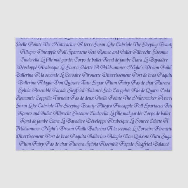 Papier Mousseline Ballet (Recto)