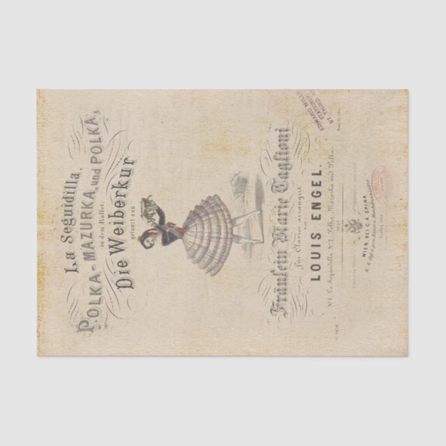 Papier Mousseline Ballet ancien (Recto)