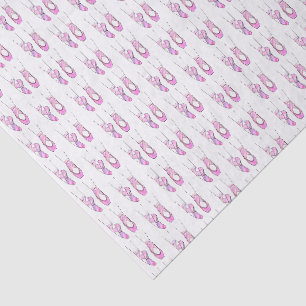 Papier Mousseline Ballet de Ballerina rose chaud