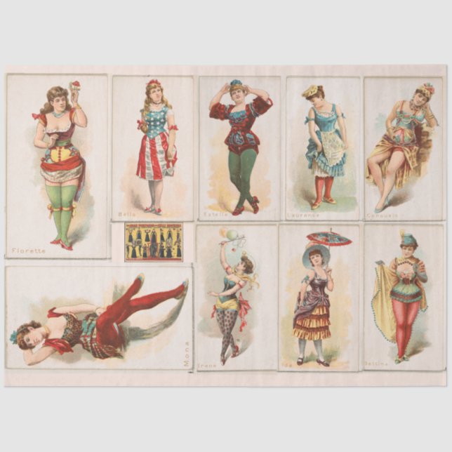 Papier Mousseline Ballet Queens Découpage Enveloppement de l'embarca (Recto)